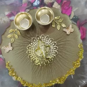 6 Inch Resin Pooja Thali