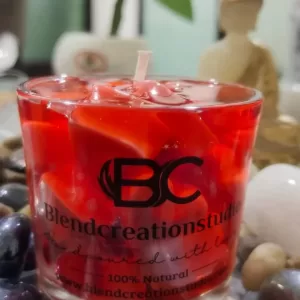 Little Hearts Gel Candle | Handmade Romantic Decorative Candle