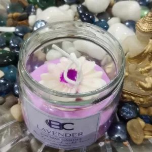 💜🌼 Lavender & Daisy Jar Candle – Relaxation in Bloom ✨