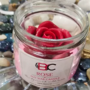 🌹✨ Rose Jar Candle – Romantic Elegance in Every Glow ✨