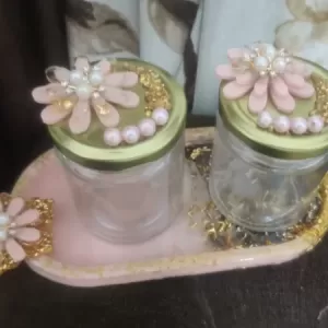Elegant Oval Capsule Tray Resin